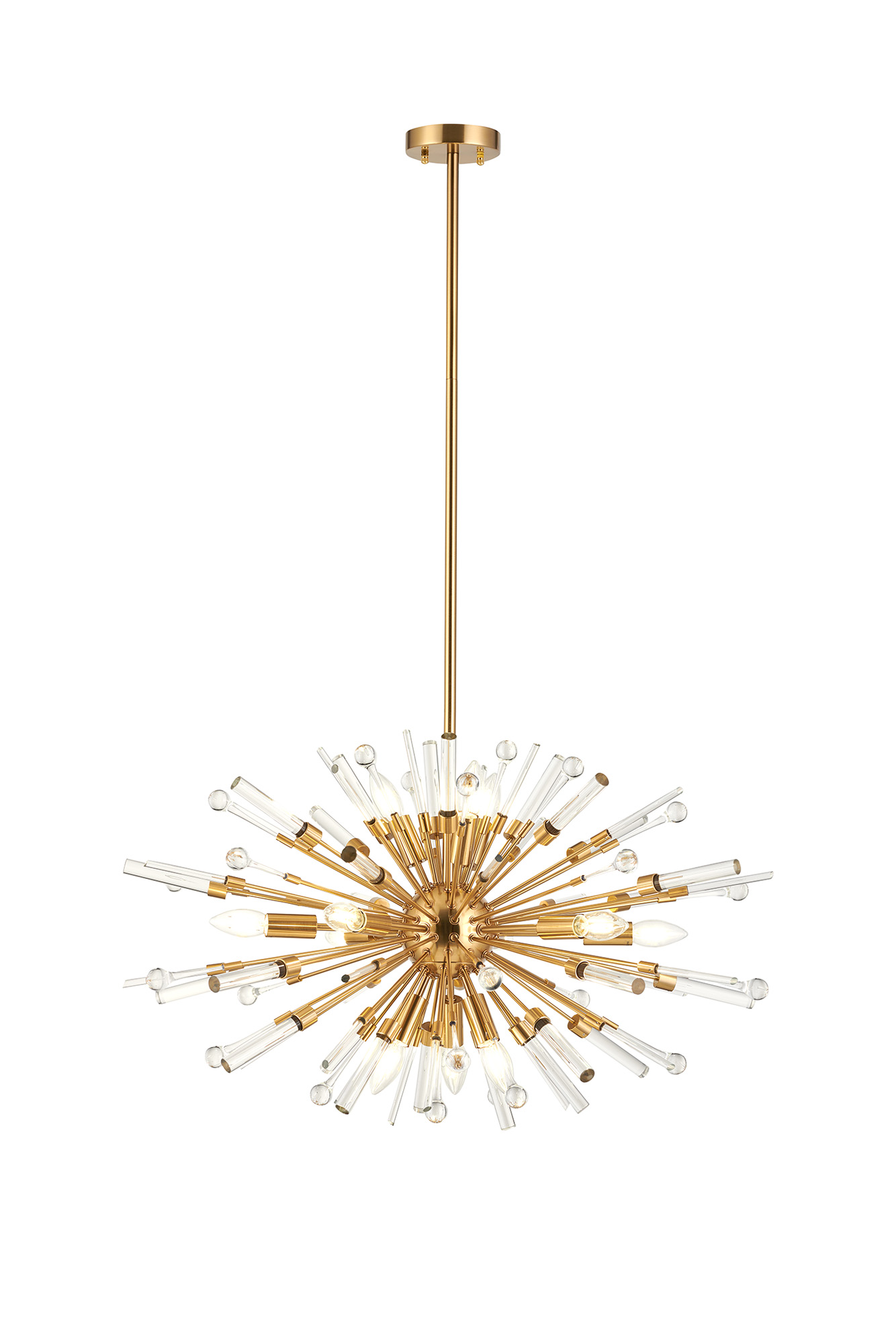 IL32908AG  Noon Oval Pendant 12 Light Antique Gold